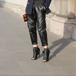 Alexander Wang x H&M black leather pants